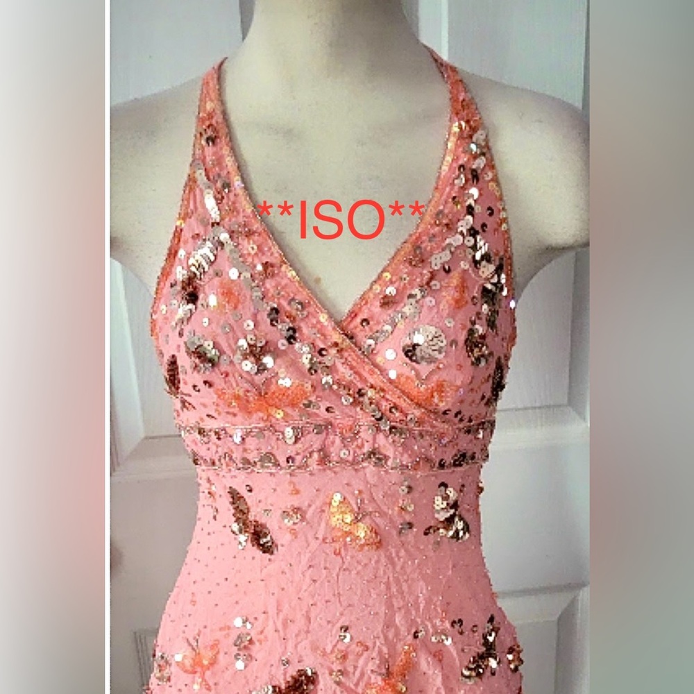 *IOS* Bebe Pink Sequin butterfly top